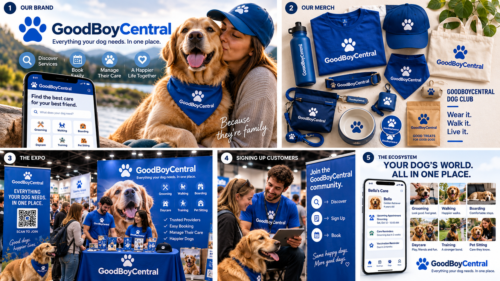 GoodBoyCentral brand and platform concept